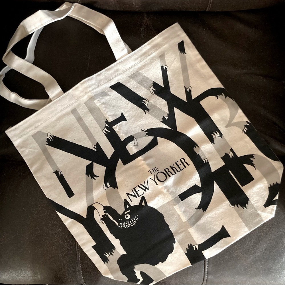 NEW The New Yorker limited edition Steed Monster canvas tote bag